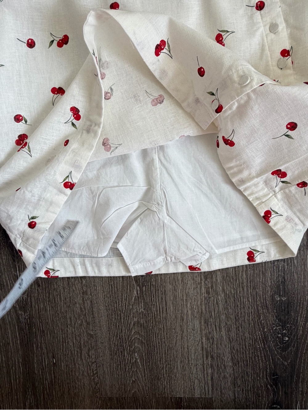 Abercrombie & Fitch White Mini Dress with Red Cherry Print - Picture 5 of 8